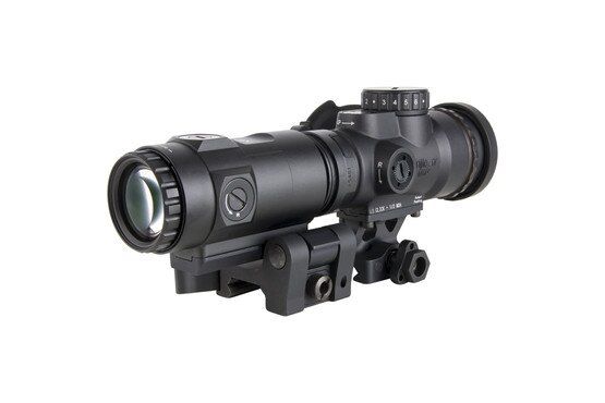 Red dot and magnifier combo with flip to side mount.